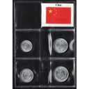 CINA  set 1 - 2 - 5 Yuan + 1 Yuan del 1995 Anni vari Quasi fior di conio